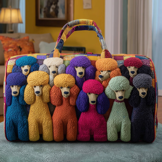 Poodle Quilted Duffle Bag GFTOTP10825
