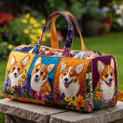 Adorable Corgi Quilted Duffle Bag GFTOTP10831