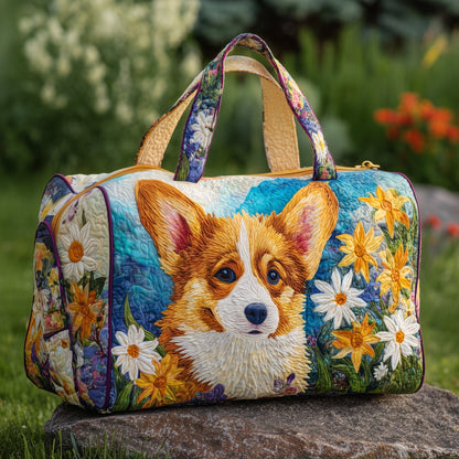 Adorable Corgi Quilted Duffle Bag GFTOTP10837