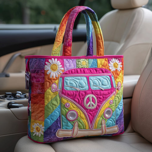 Hippie Journey Quilted Tote Bag GFTOTP10968