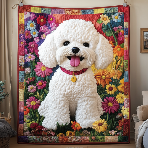 Bichon Frise Quilted Blanket GFTOTP1098