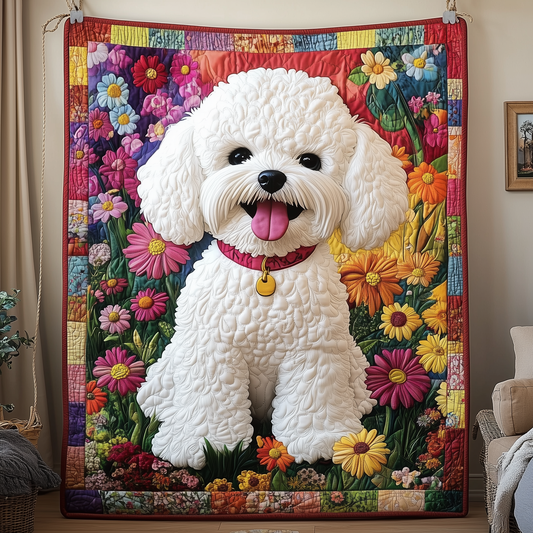 Bichon Frise Quilted Blanket GFTOTP1098