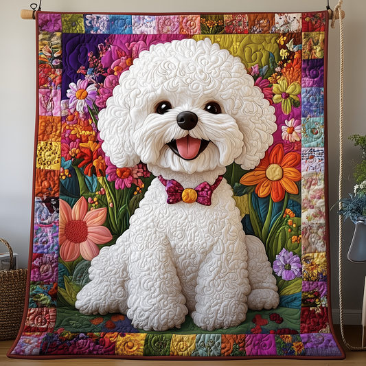 Bichon Frise Quilted Blanket GFTOTP1099