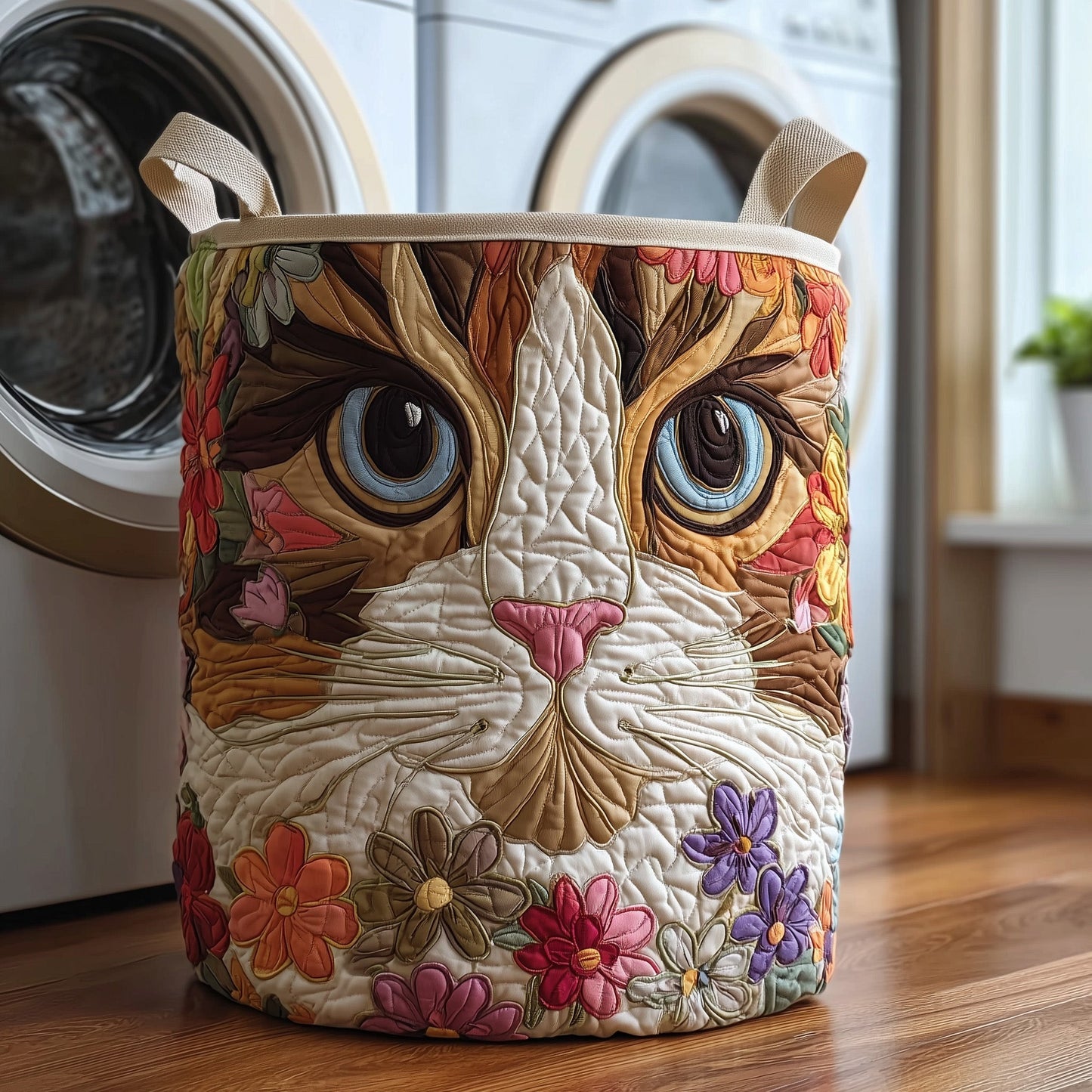 Catitude Quilted Laundry Basket GFTOTP11009