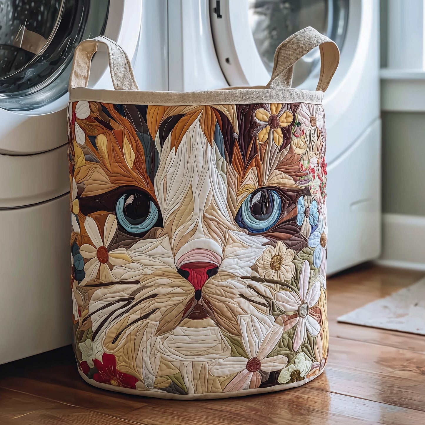 Catitude Quilted Laundry Basket GFTOTP11005