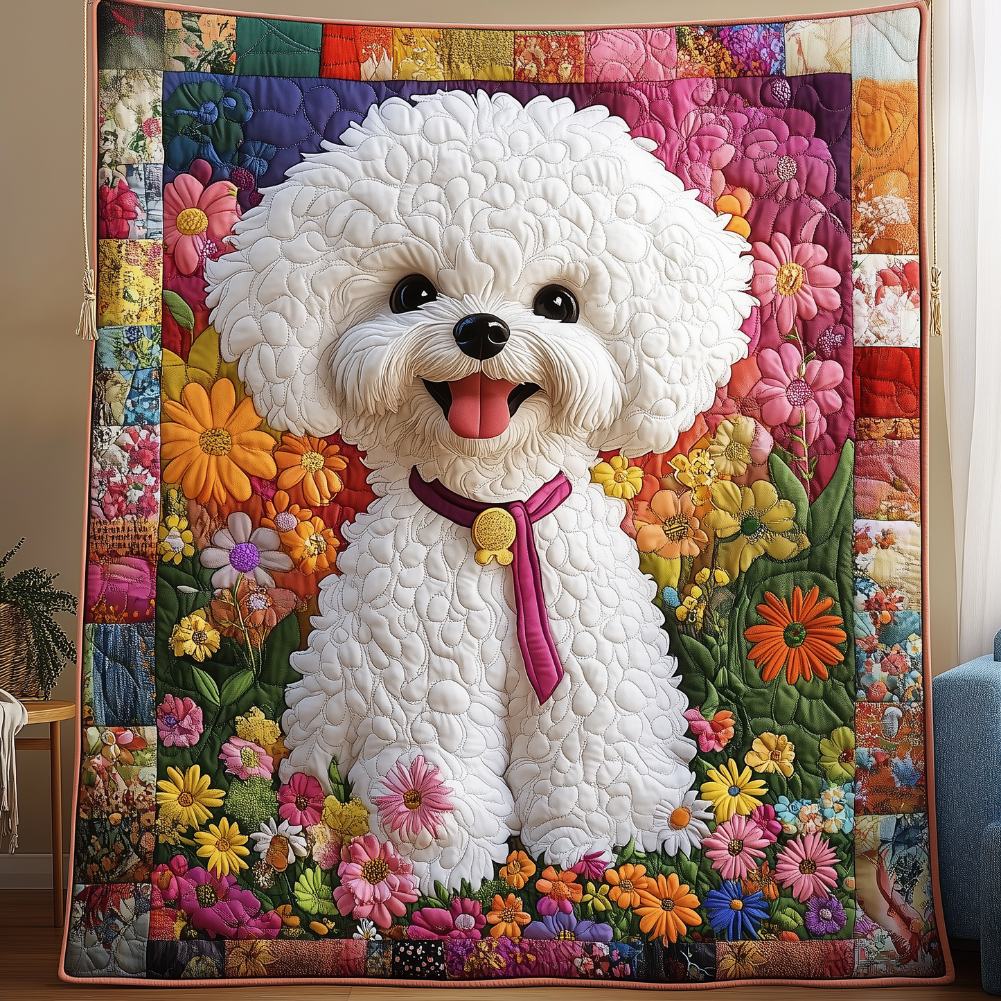Bichon Frise Quilted Blanket GFTOTP1100