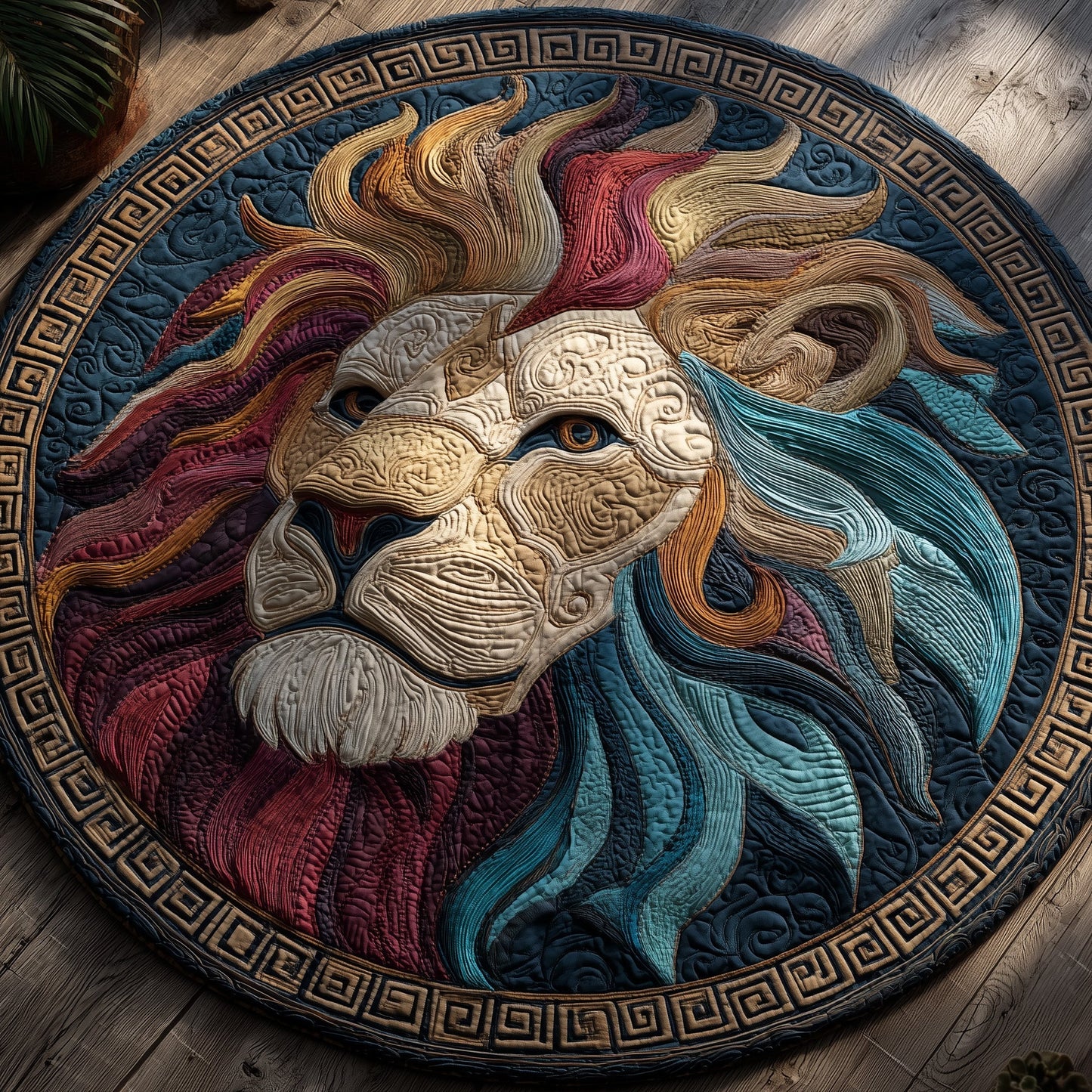 Greek Majesty Quilted Round Mat GFTOTP11018