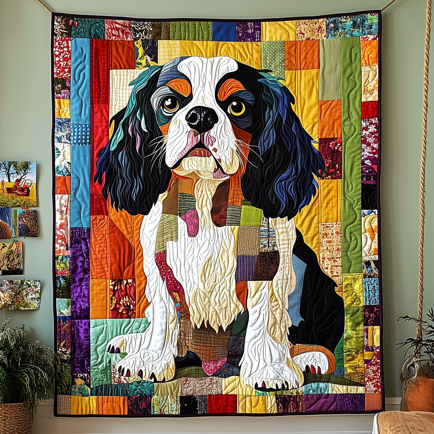 Cavalier King Charles Spaniel Quilted Blanket GFTOTP1105