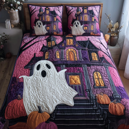 Ghostly Nights 3-Piece Quilted Bedding Set GFTOTP11091