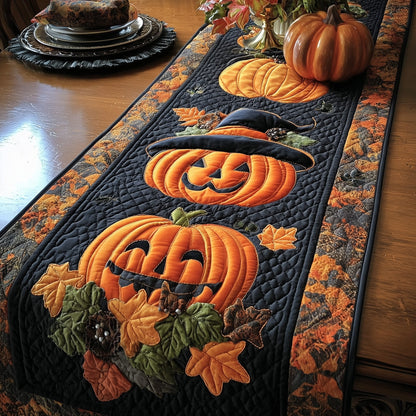 Pumpkin Nightfall Quilted Table Runner GFTOTP11108
