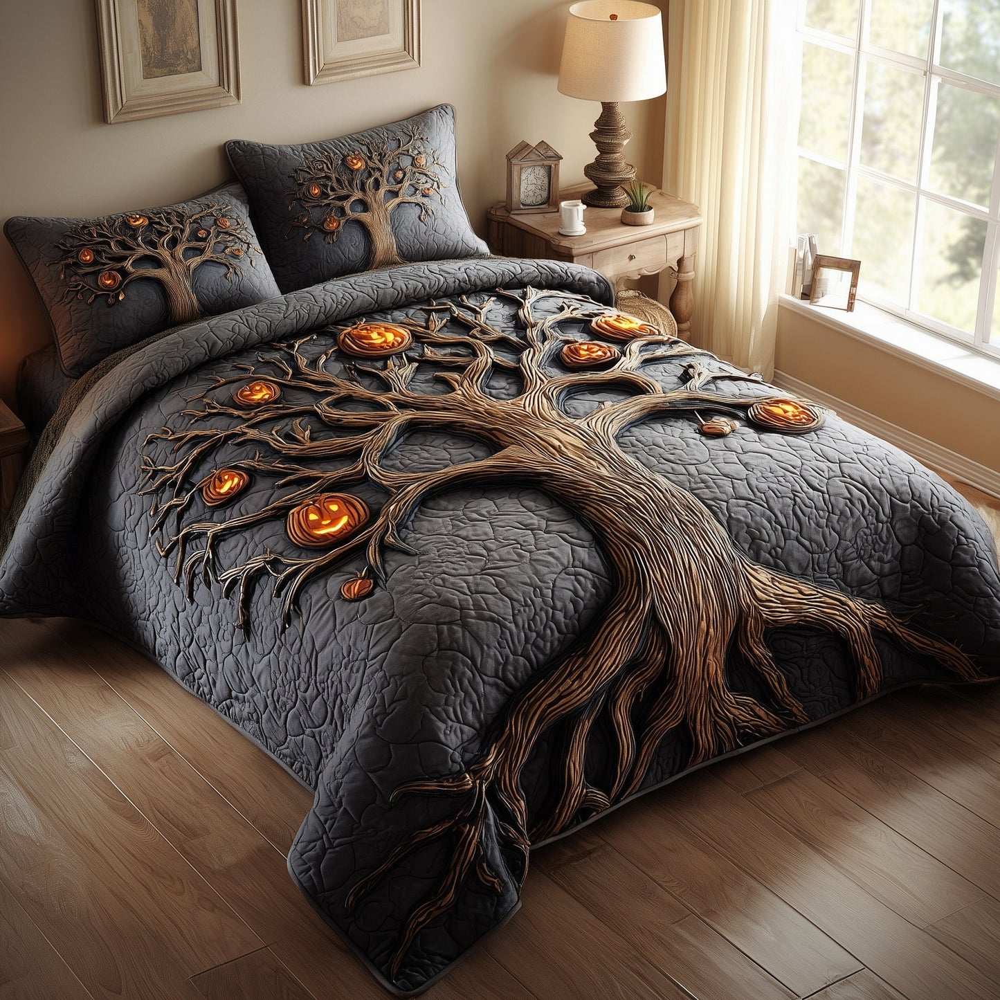 Midnight Manor 3-Piece Quilted Bedding Set GFTOTP11276