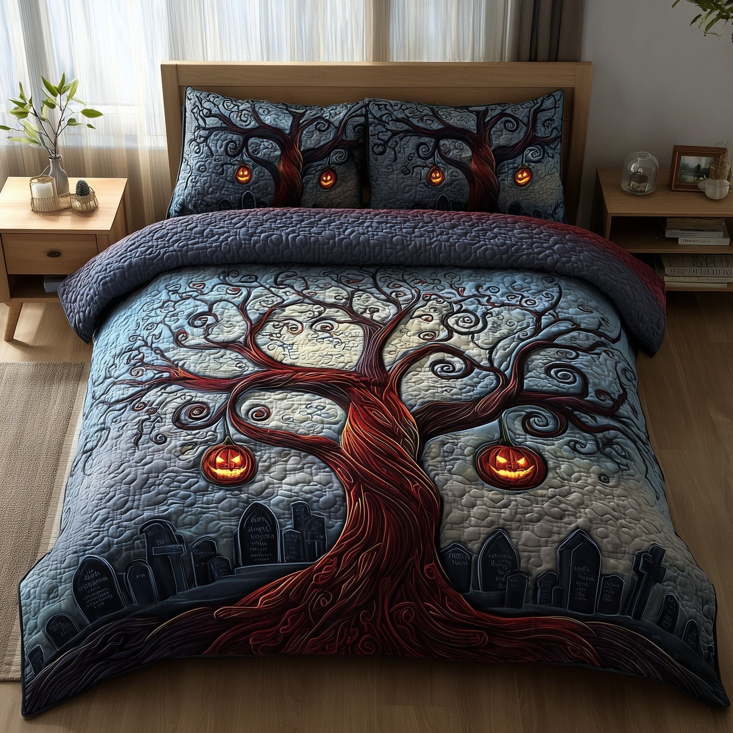 Midnight Manor 3-Piece Quilted Bedding Set GFTOTP11279