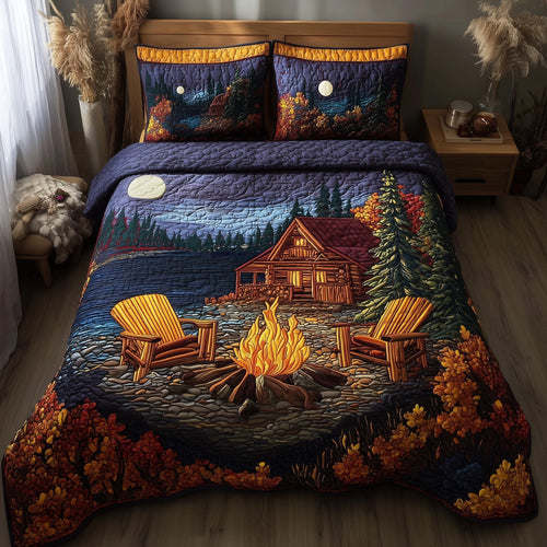 Autumn Harmony 3-Piece Quilted Bedding Set GFTOTP11395