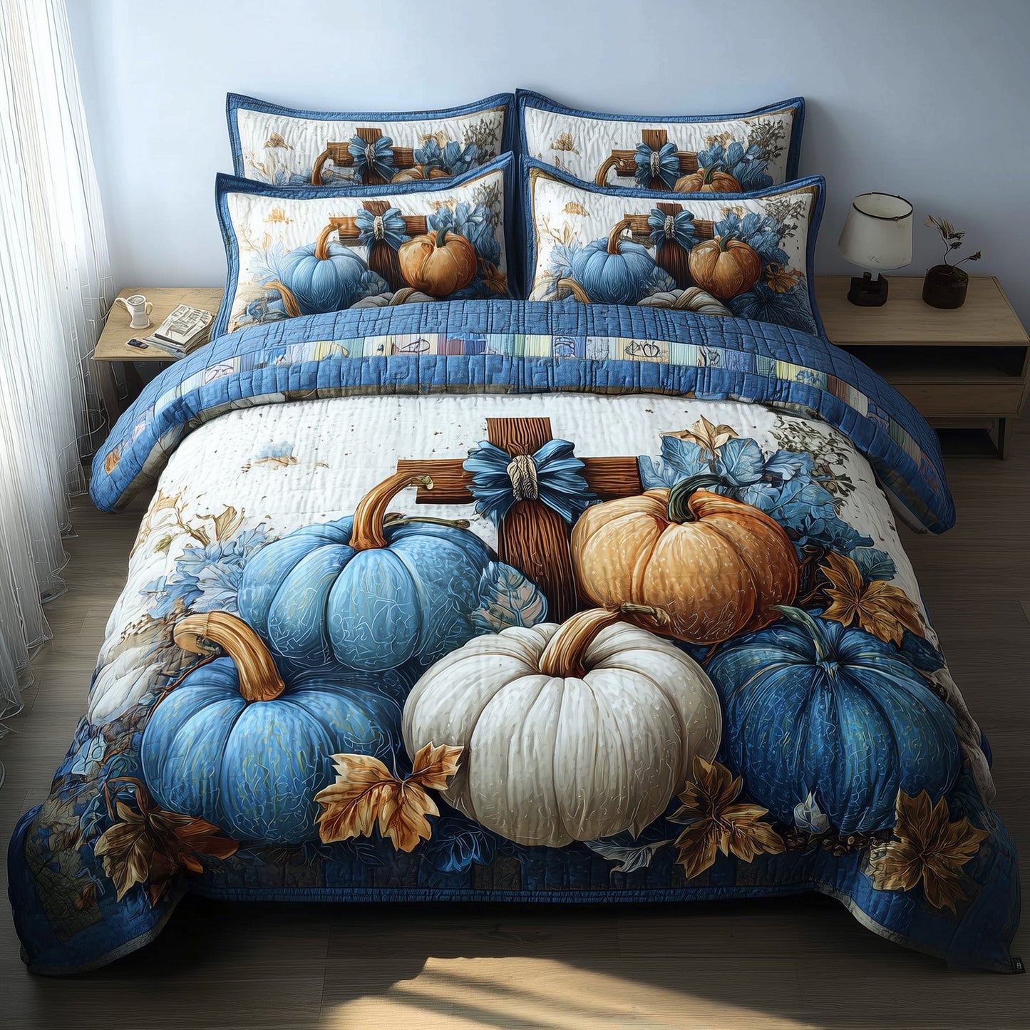 Fall for Jesus 3-Piece Quilted Bedding Set GFTOTP11410