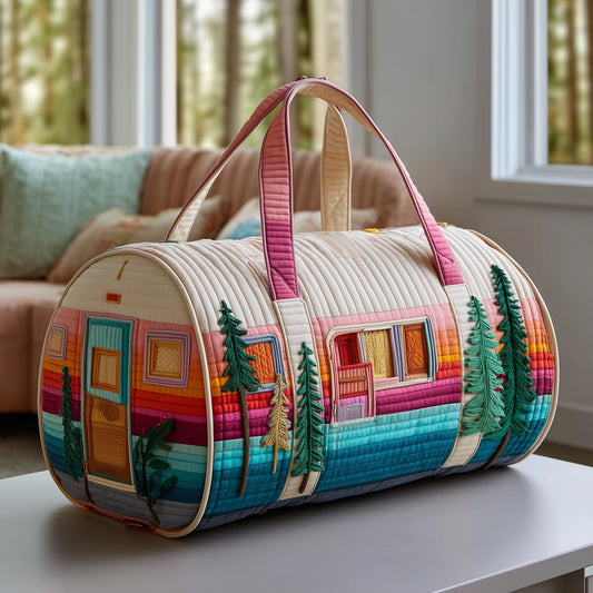 Happy Camper Quilted Duffle Bag GFTOTP11476