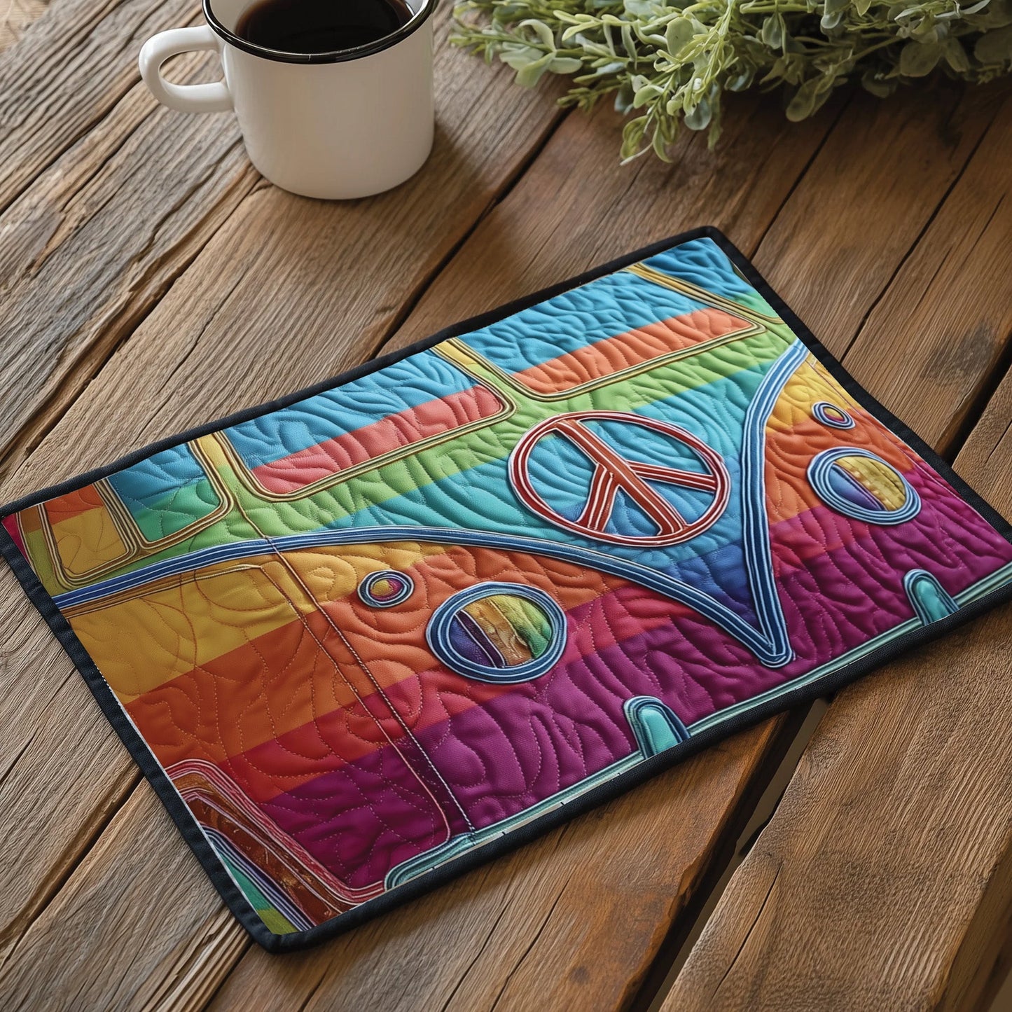 Hippie Van Quilted Placemat GFTOTP11505