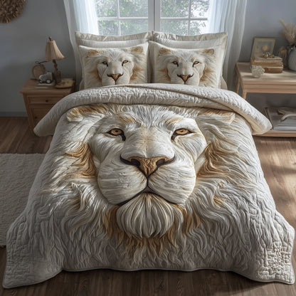 Majestic Lion 3-Piece Quilted Bedding Set GFTOTP11580