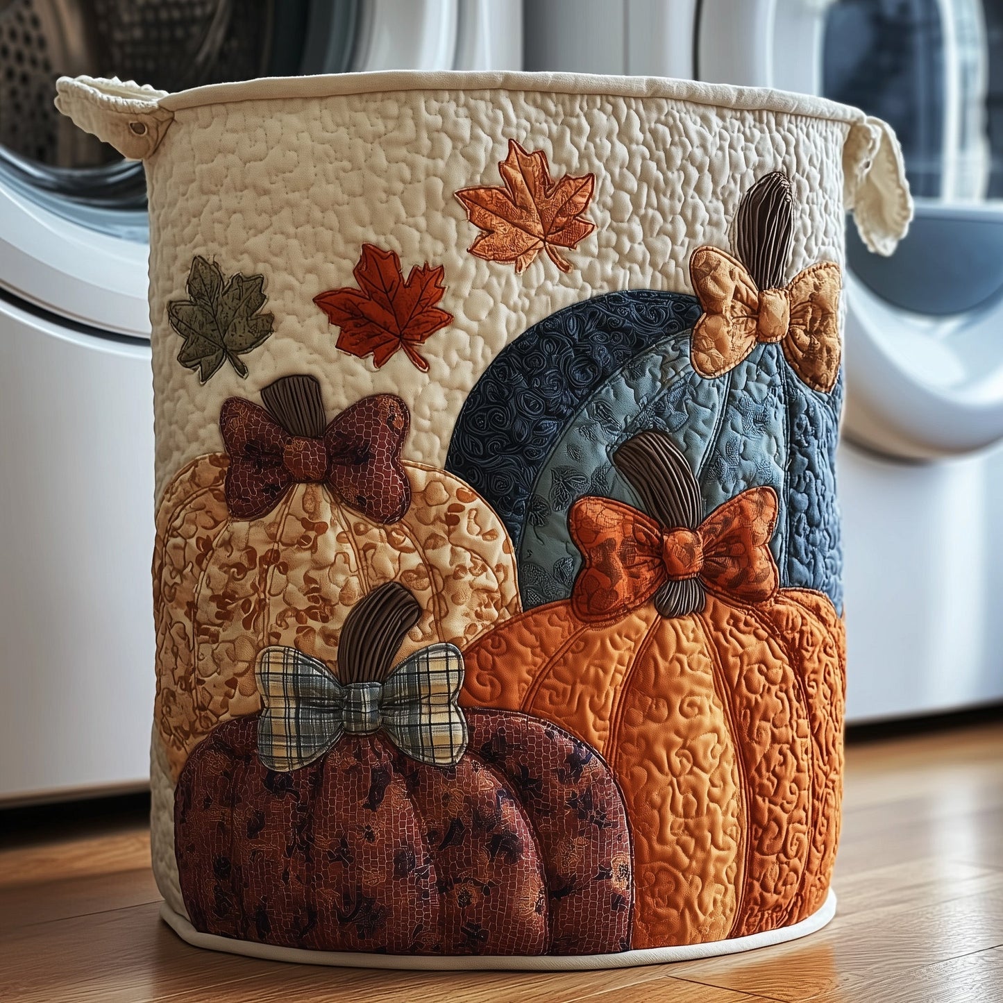 Pumpkin Haven Quilted Laundry Basket GFTOTP11787