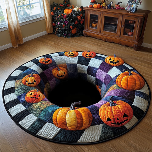 Trick or Treat Quilted Round Mat GFTOTP12086