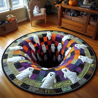 Trick or Treat Quilted Round Mat GFTOTP12087