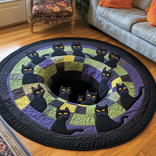 Trick or Treat Quilted Round Mat GFTOTP12089