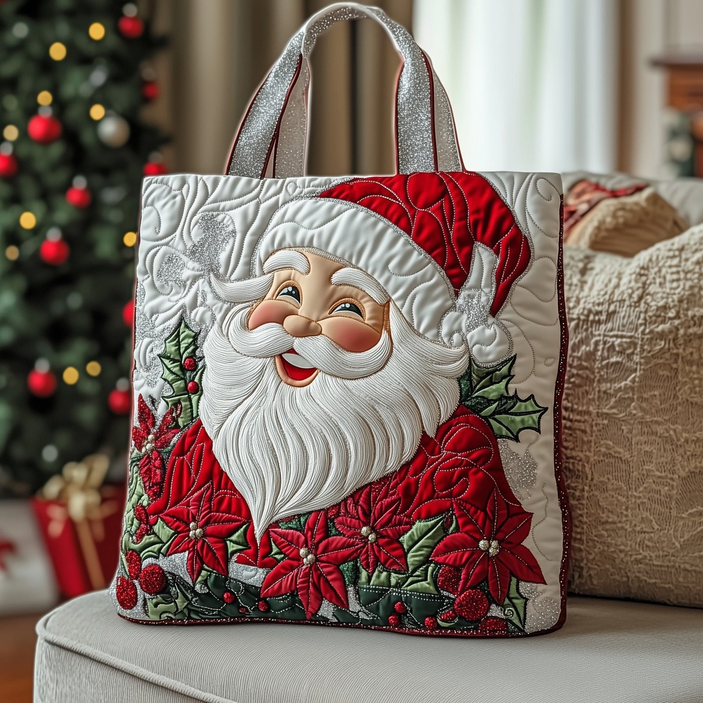 Christmas Vibes Quilted Tote Bag GFTOTP12487