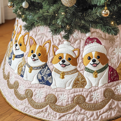 Corgi Charm Quilted Tree Skirt GFTOTP12579