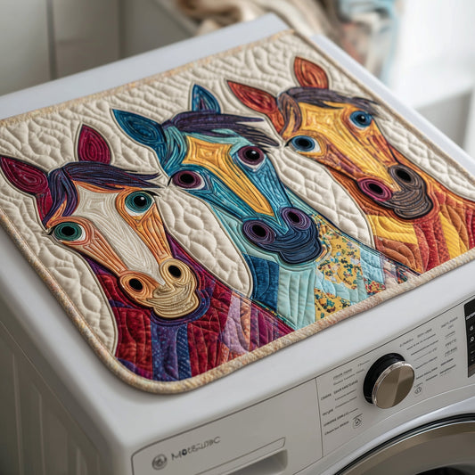 Funky Horse Quilted Washer and Dryer Cover GFTOTP12767