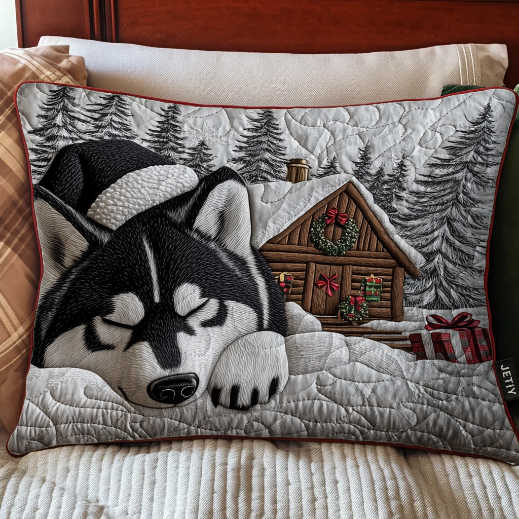 Winter Husky Charm Bedding Pillow Case GFTOTP12957