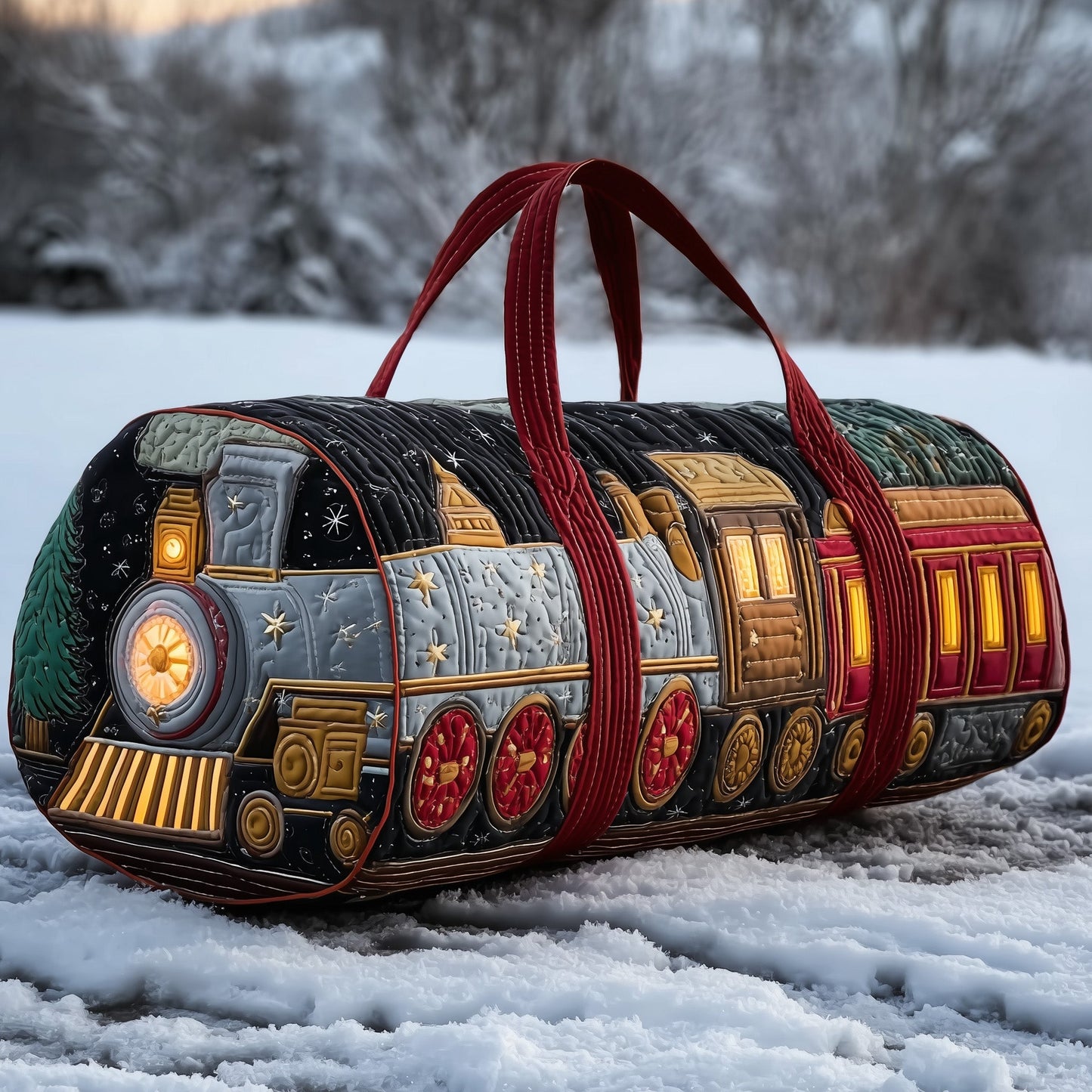 Holiday Express Quilted Duffle Bag GFTOTP13009