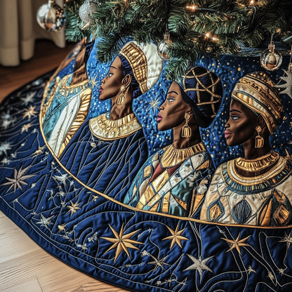 Golden Queens Quilted Tree Skirt GFTOTP13395