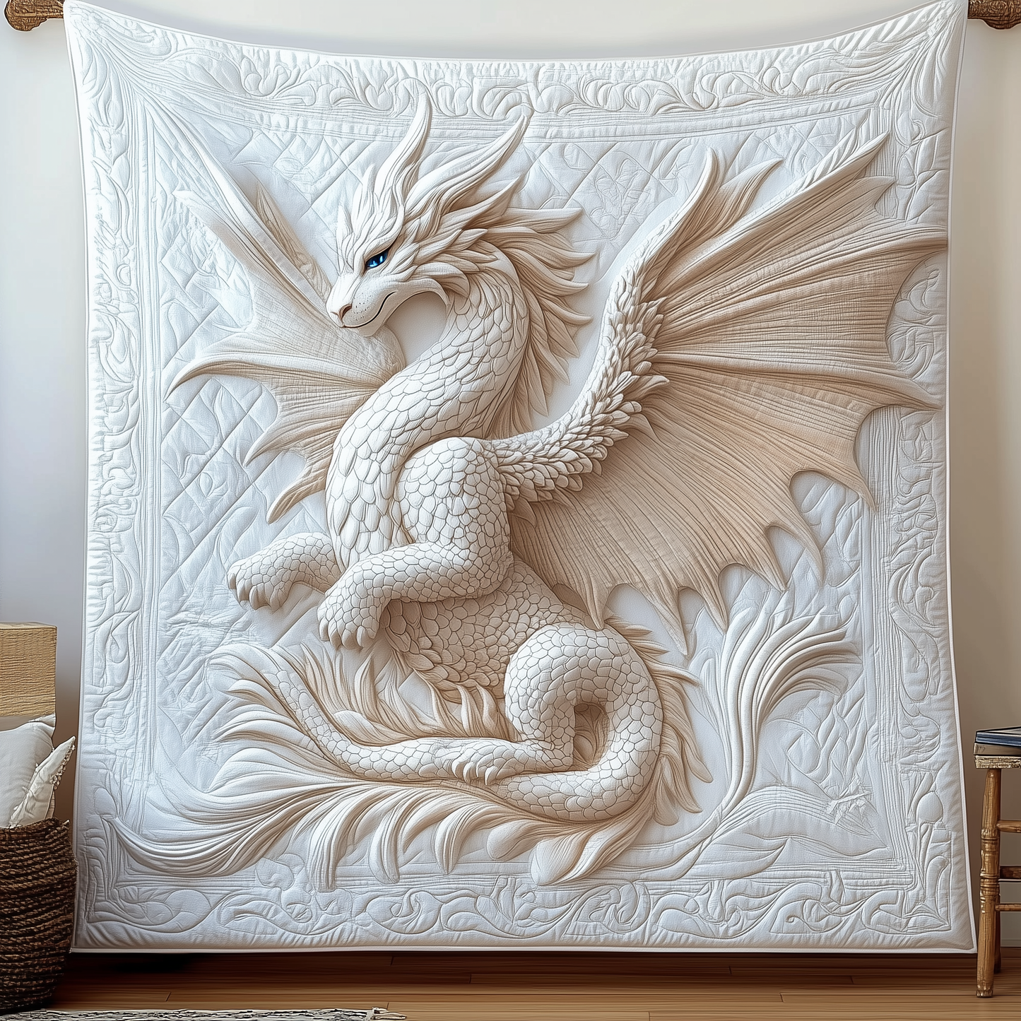 Majestic Dragon Quilted Blanket GFTOTP1357