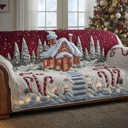 Christmas Wonderland Quilted Sofa Cover GFTOTP13921