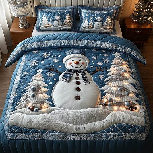 Frosty Friends 3-Piece Quilted Bedding Set GFTOTP13968