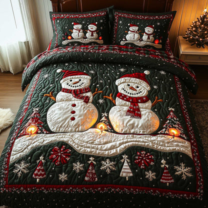 Frosty Friends 3-Piece Quilted Bedding Set GFTOTP13969