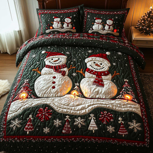 Frosty Friends 3-Piece Quilted Bedding Set GFTOTP13969