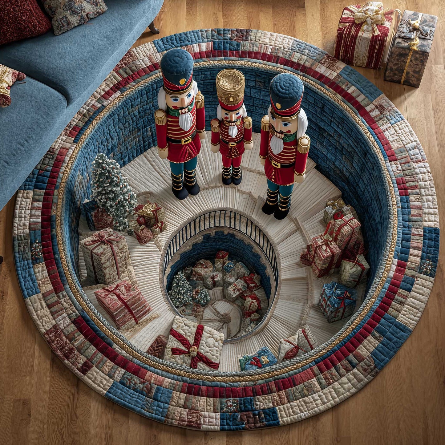 Jolly Workshop Quilted Round Mat GFTOTP13972