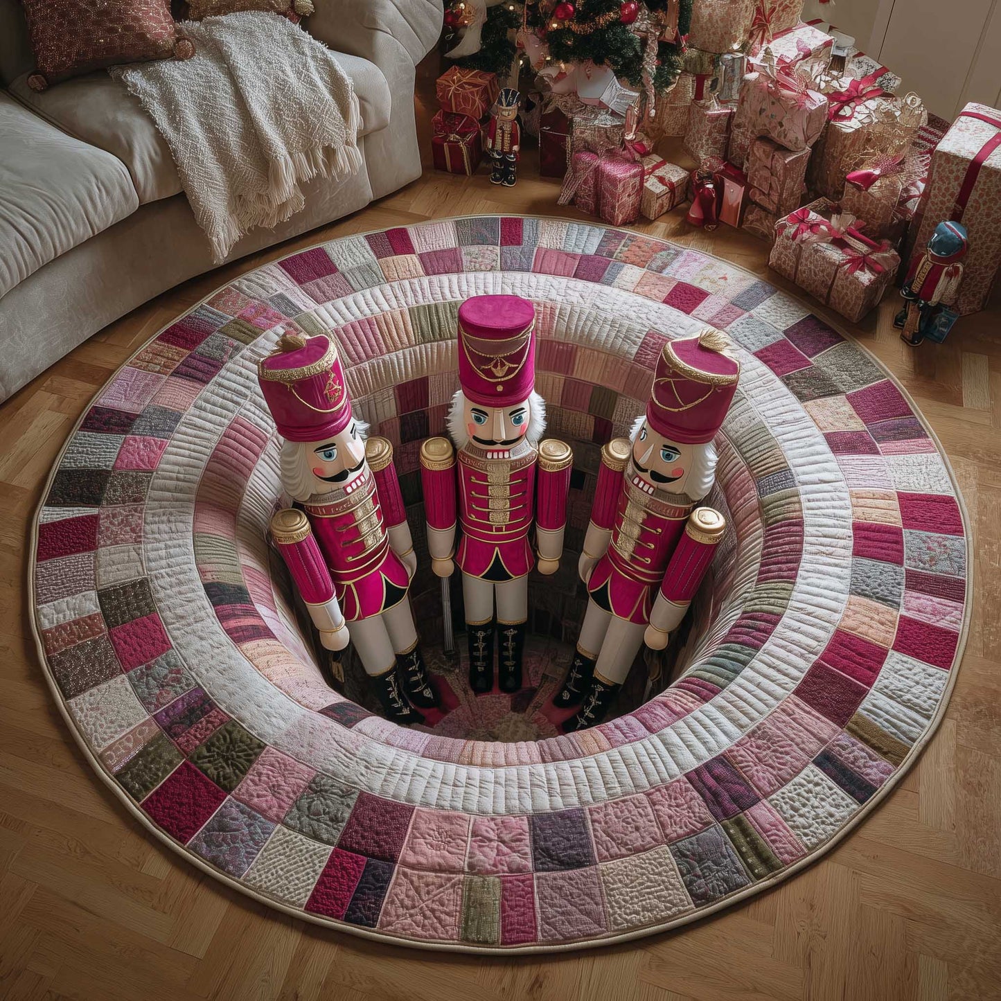 Jolly Workshop Quilted Round Mat GFTOTP13973