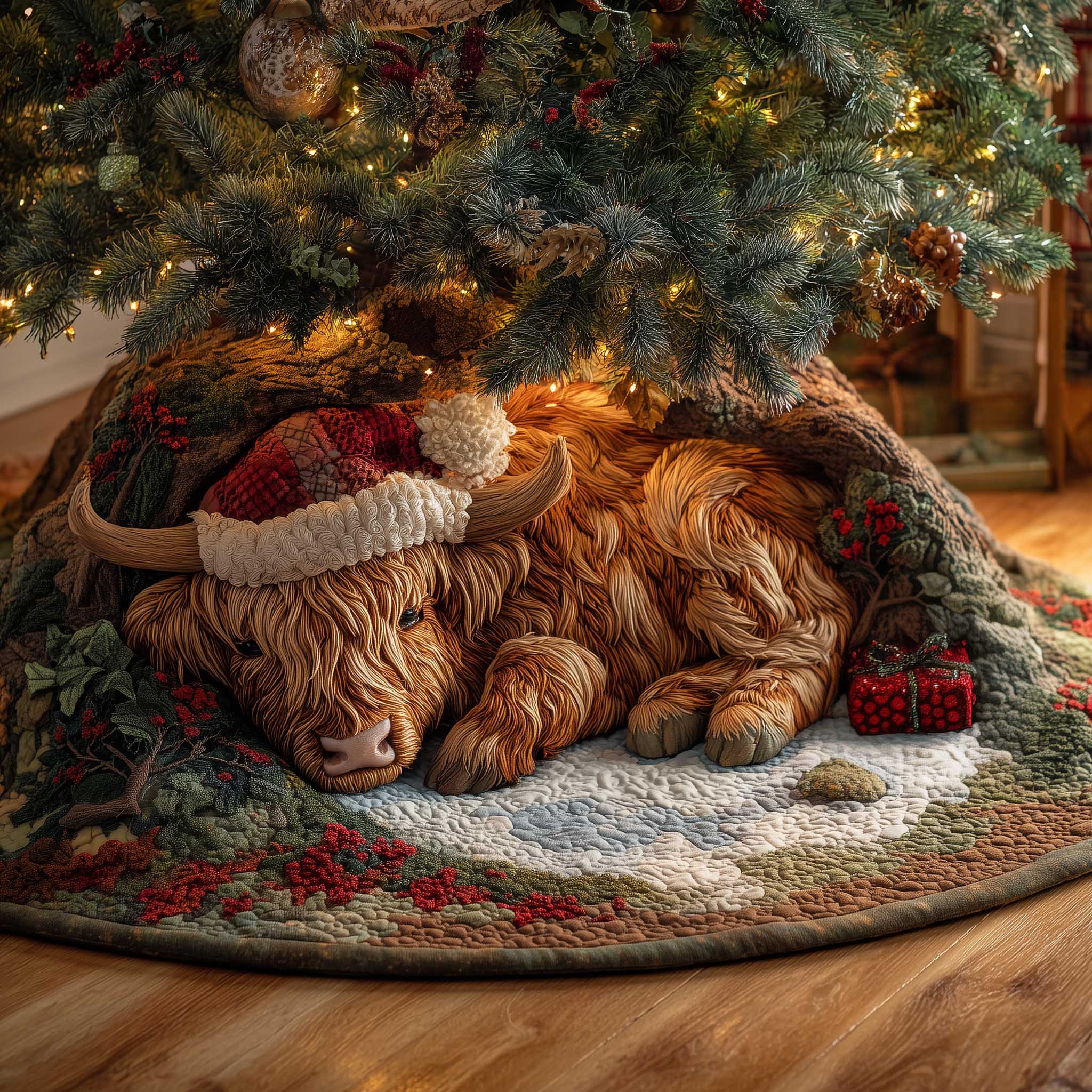 Holiday Farmstead Quilted Tree Skirt GFTOTP14009 – Willow Quilt