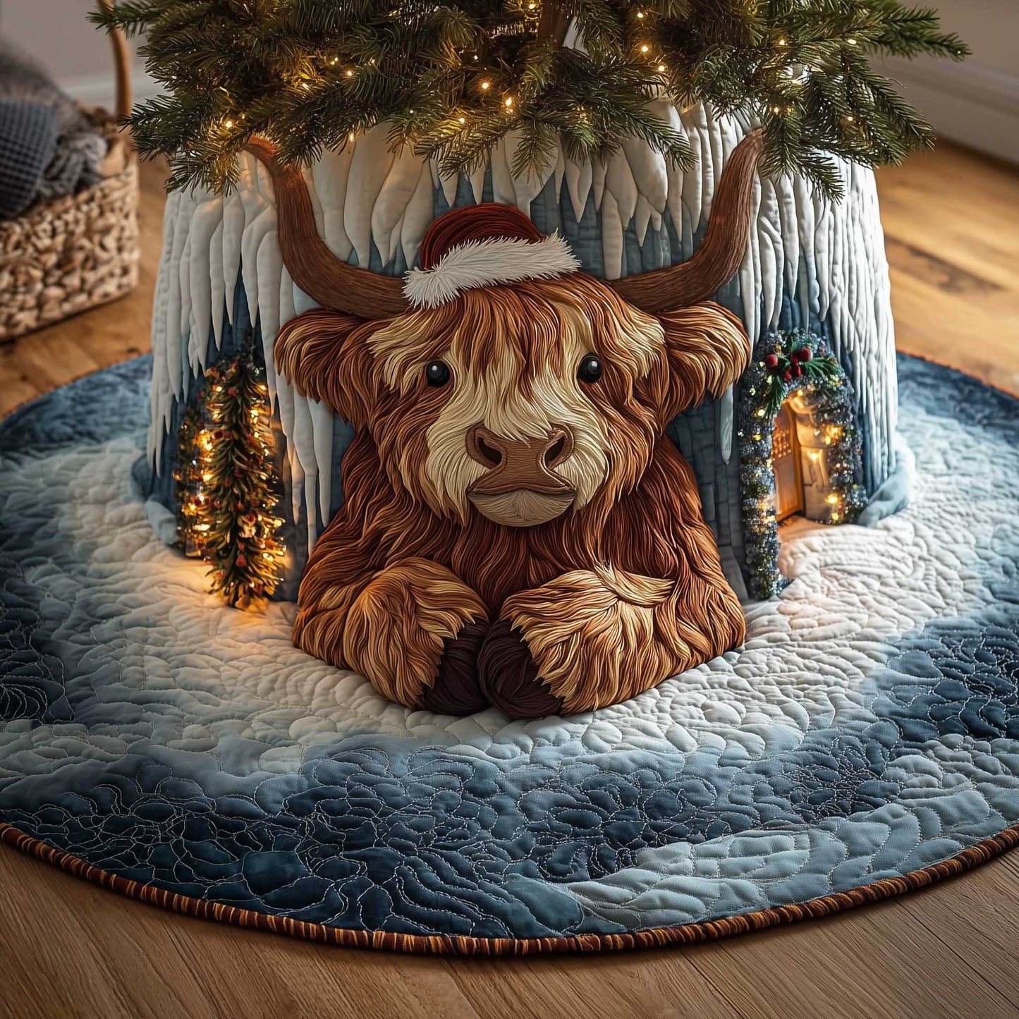 Holiday Farmstead Quilted Tree Skirt GFTOTP14009