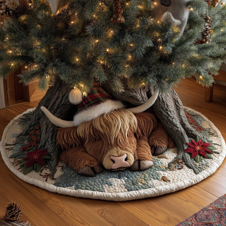 Bison Trail Compass Quilted Tree Skirt NCU0NXD1036