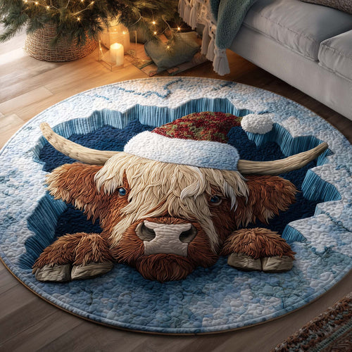 Holiday Farmstead Quilted Round Mat GFTOTP14218