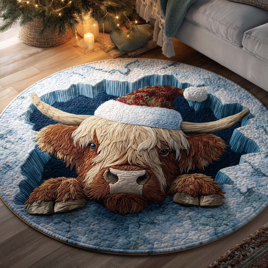 Holiday Farmstead Quilted Round Mat GFTOTP14218