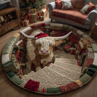 Holiday Farmstead Quilted Round Mat GFTOTP14222