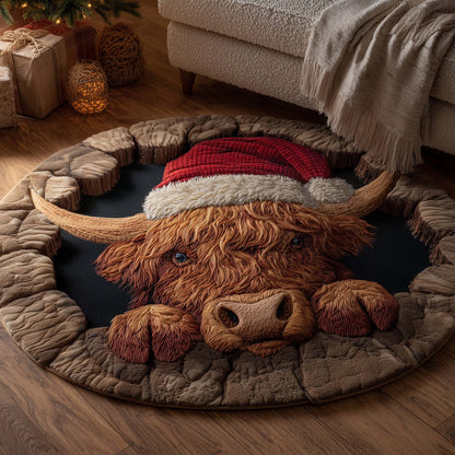 Holiday Farmstead Quilted Round Mat GFTOTP14223
