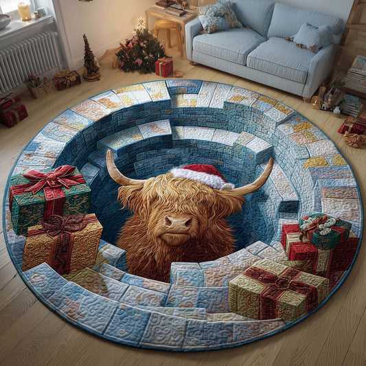 Holiday Farmstead Quilted Round Mat GFTOTP14224
