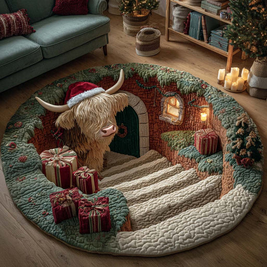Holiday Farmstead Quilted Round Mat GFTOTP14226