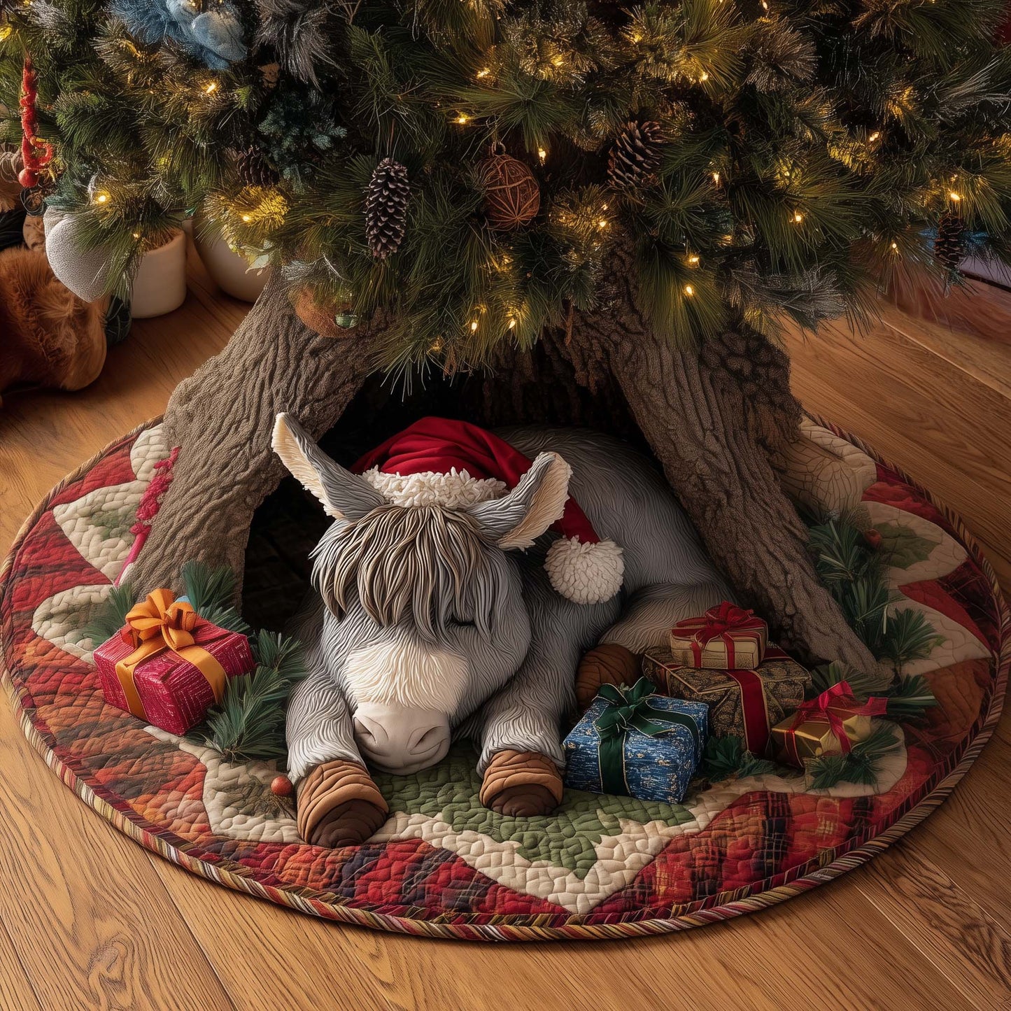 Holiday Farmstead Quilted Tree Skirt GFTOTP14244