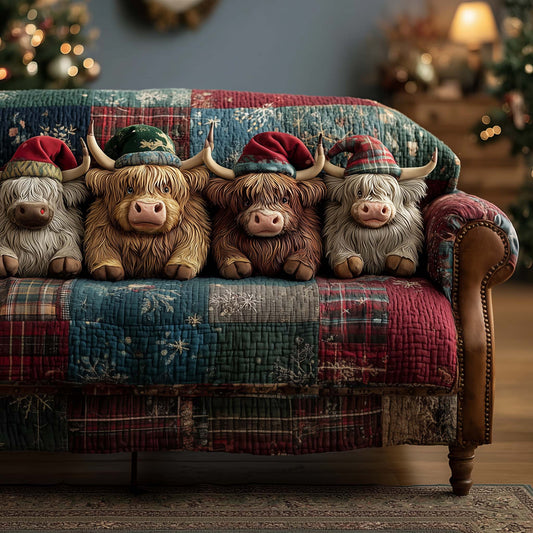 Holiday Farmstead Quilted Sofa Cover GFTOTP14255