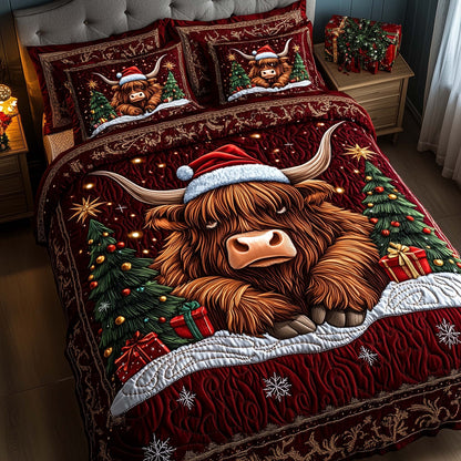 Holiday Farmstead 3-Piece Quilted Bedding Set GFTOTP14257